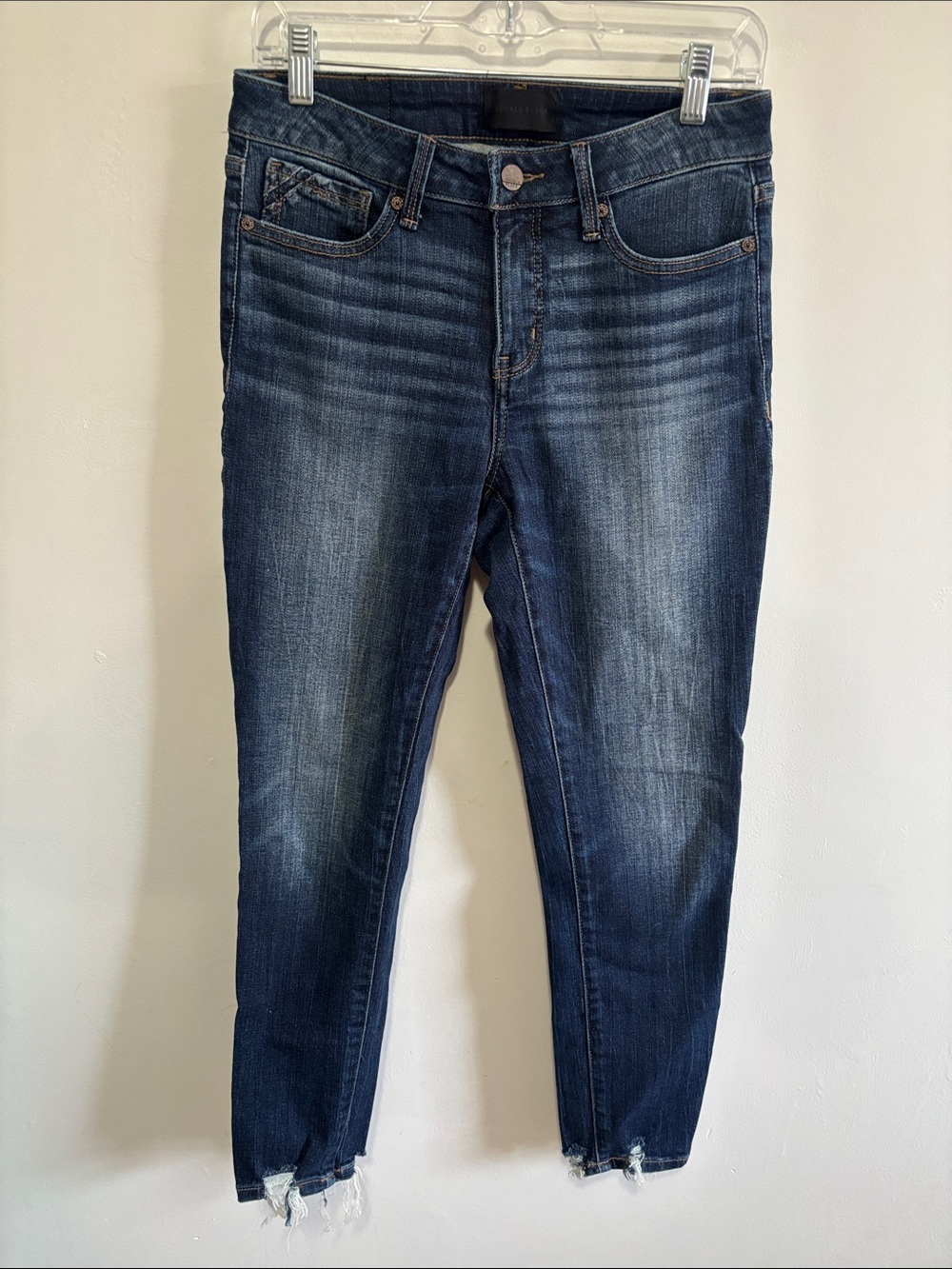 Buckle Black Fit No. 53 Ankle Skinny Jeans Size 27x27 Destructed Raw Hem